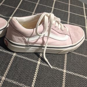 Girls Pretty Pink Vans Old Skool sz 2
